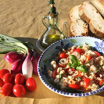 cooking class con tiziana casa diletta panzanella